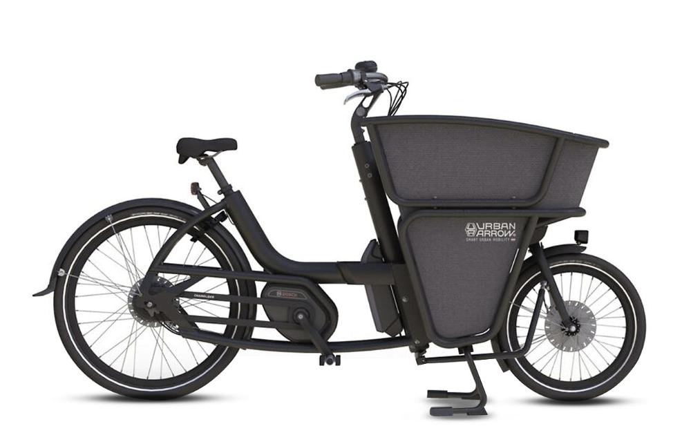 Urban Arrow-Shorty-Cargo eBike-Black-Active Line Plus Disc Deore 400Wh-urban.ebikes