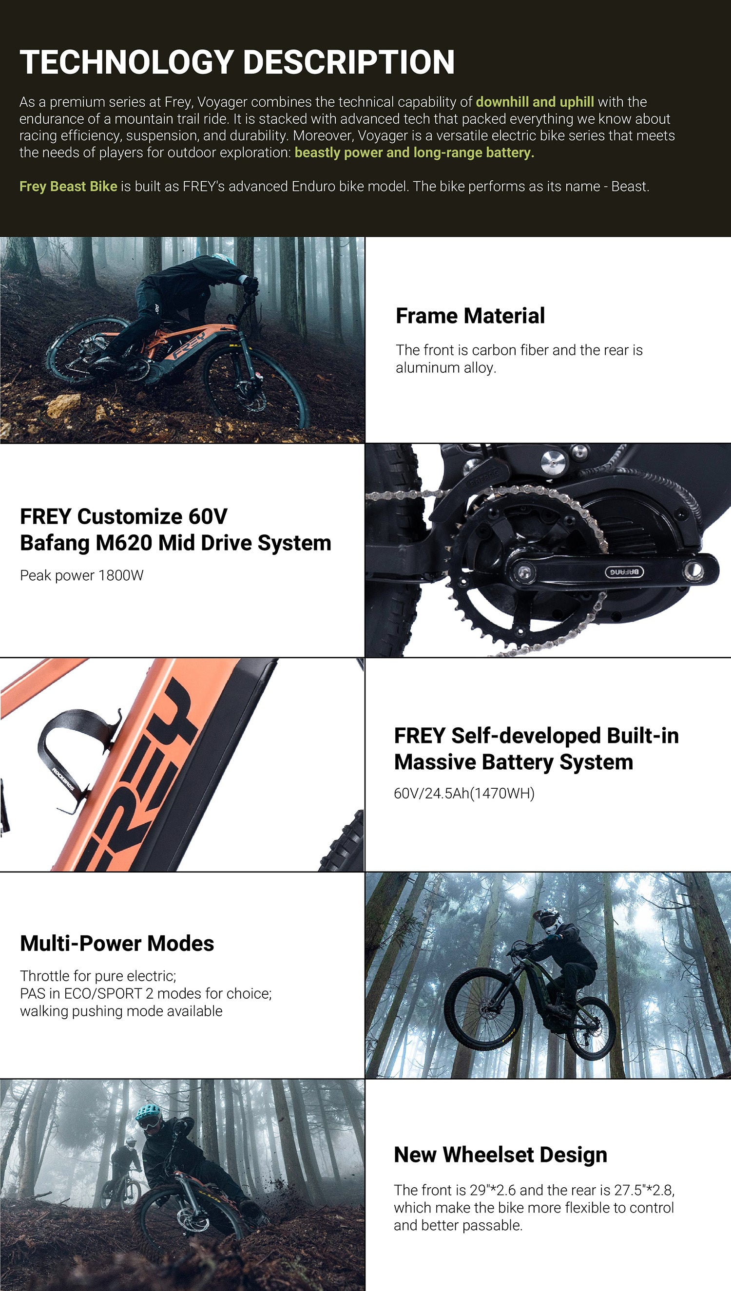 Frey Beast Electric Mountain Bike