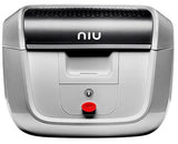 NIU-Large Capacity Helmet Box-Top Box-Silver-urban.ebikes